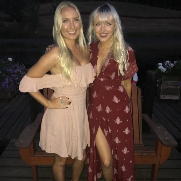 ASTR Sabina Mauve Embroidered Dress - Picture 2 of 7